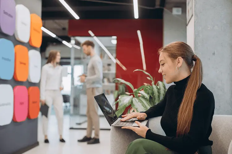 A monthly work plan open on a laptop screen
