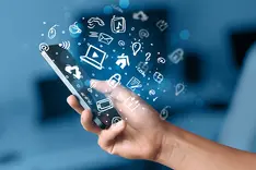 Several phone screens showing the same video open in different social apps